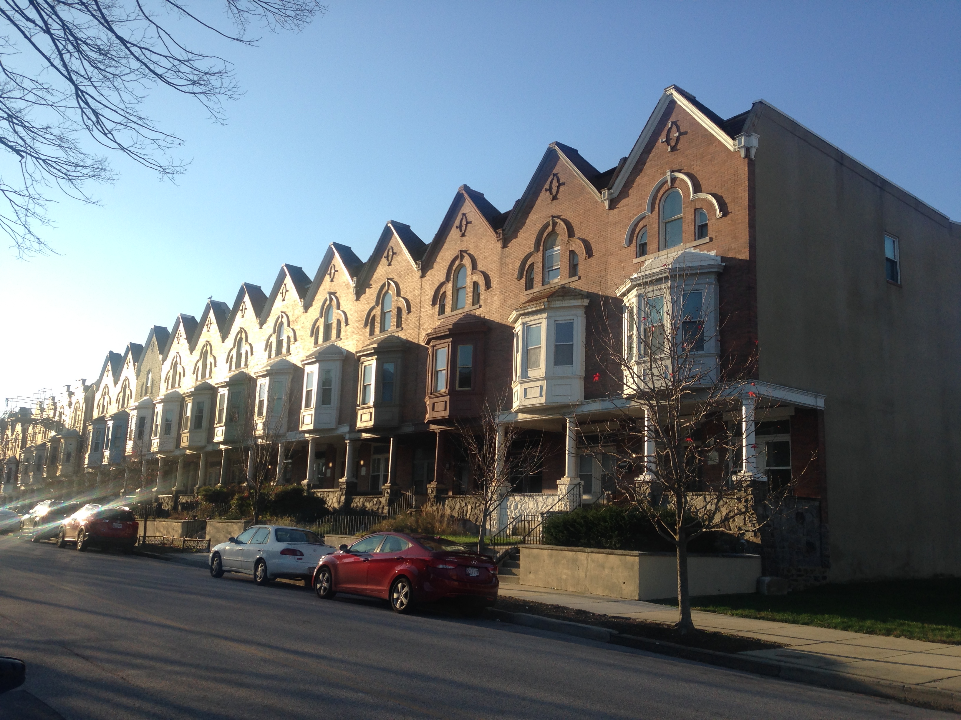 Image of rowhomes in Charles Village