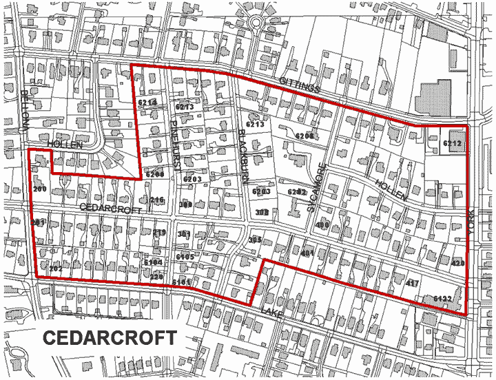 cedarcroft historic district map