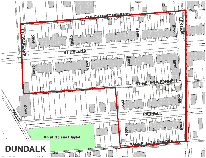 Dundalk Historic District Map