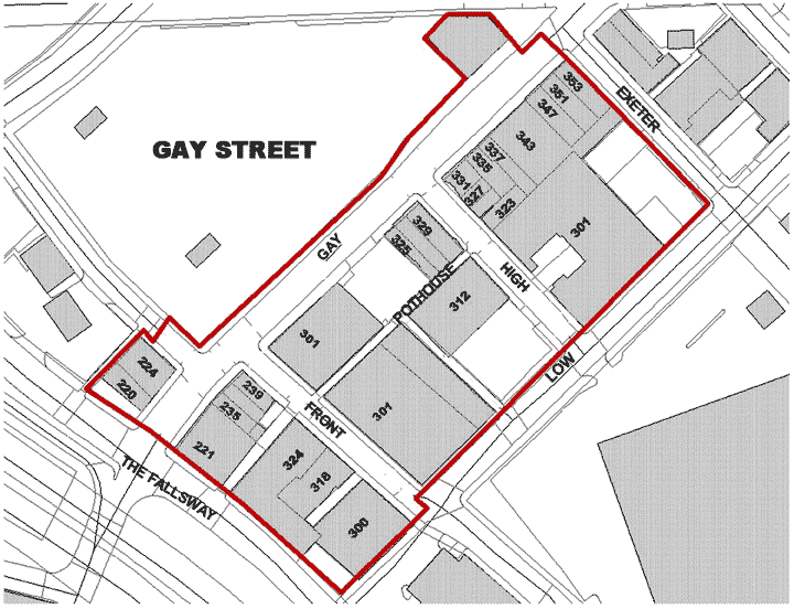 Gay Street Map