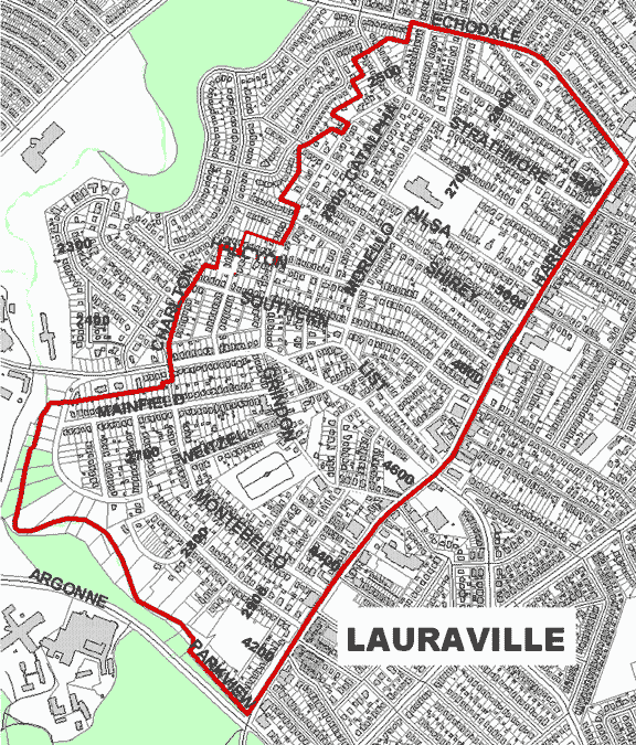 Lauraville Map
