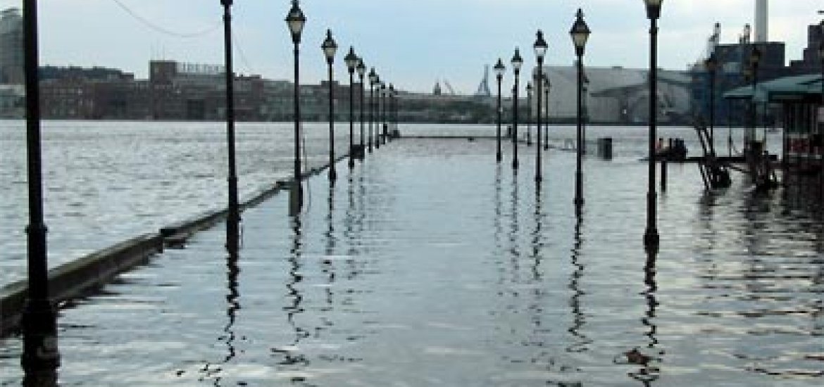 Photo of flooding in Fells Point
